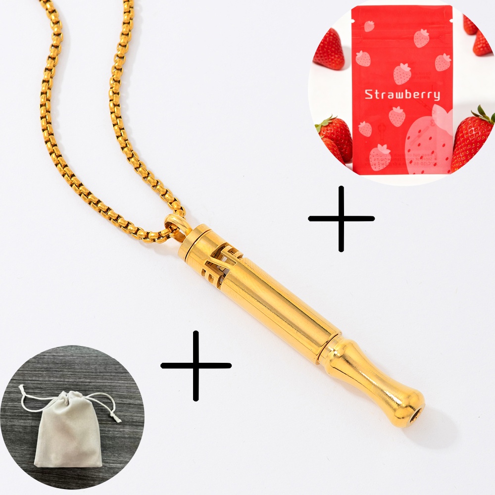 Trendy Geometric Pattern Meditation Necklace with Aromatherapy Pendant